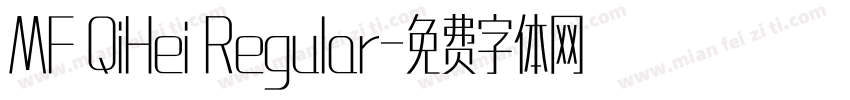 MF QiHei Regular字体转换